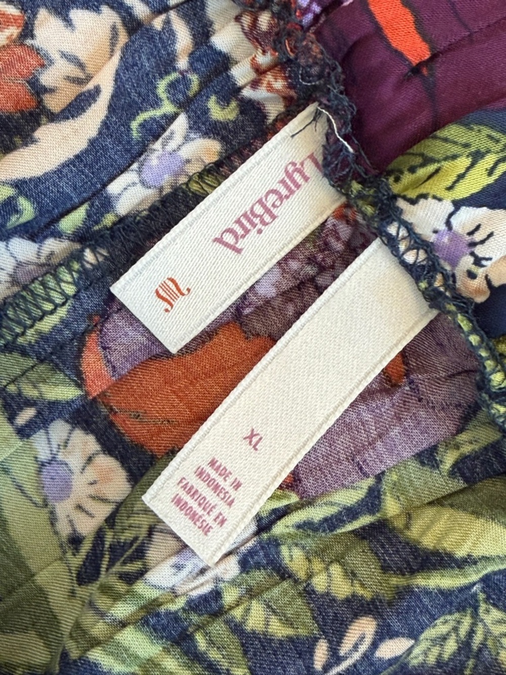 Anthropologie Lyre Bird Floral Balloon Pant-NWOT - Picture 4 of 5